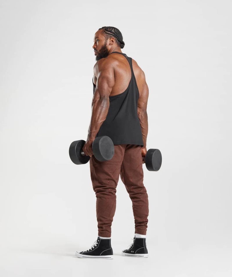 Men's Gymshark Power Jogger Brown | NZ 7DYAGJ